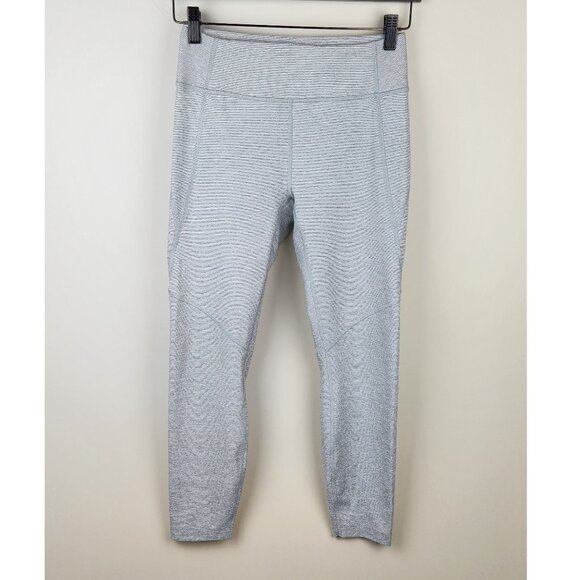 Outdoor Voices Heather Gray Athletic Ankle Leggings sz S - Picture 1 of 6
